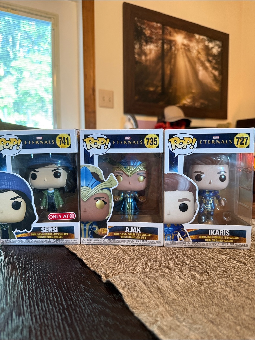 Funko POP! Marvel Eternals Sersi Ajak Ikaris Blue Gold Figures
